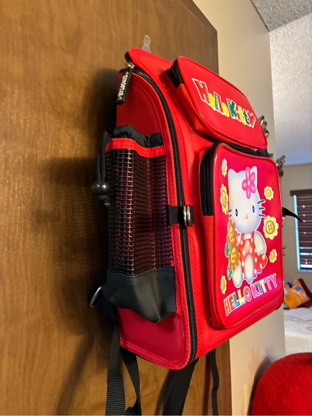 Vintage 90a kingstar Hello Kitty Red and Black back pack - Picture 3 of 16